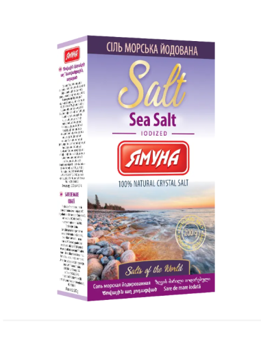 Сіль морська Йодована, Ямуна, 200г