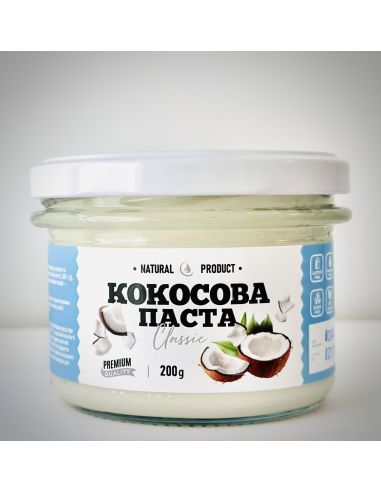 Паста кокосова Класична, Скло,...