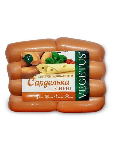 Сейтан ковбасний «Сардельки сирні»,...