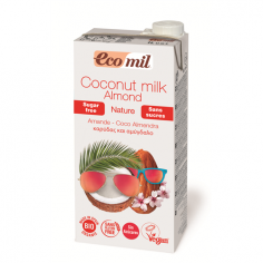 Молоко кокос-миндаль без сахара, Ecomil, 1000мл