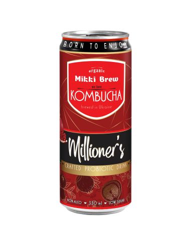 Комбуча Millioner’s, ж/банка, Mikki...