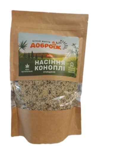 Насіння коноплі очищене, Доброїж, 500г