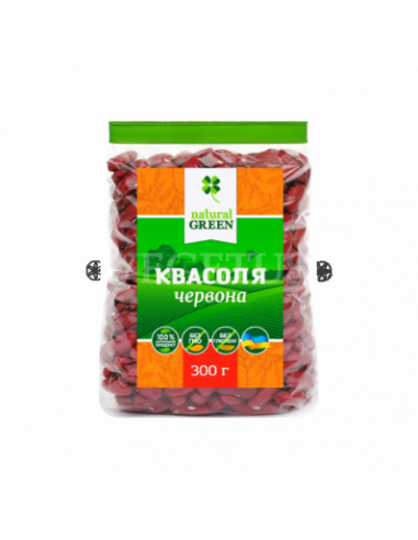 Фасоль красная, NATURAL GREEN,300г