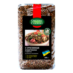 Чечевица красная, Украина, Organic Country,400г