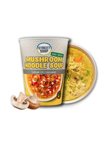 Суп Грибний з Локшиною, STREET SOUP,...