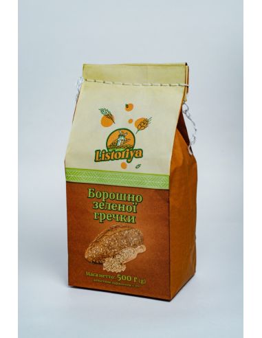 Борошно Зеленої Гречки, Listoria, 500г