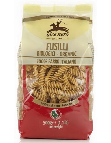 Макароны Fusilli (спельта), Alce Nero, 500 г