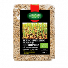 Зерно ячменю для пророщування, Україна, Organic Country, 400г