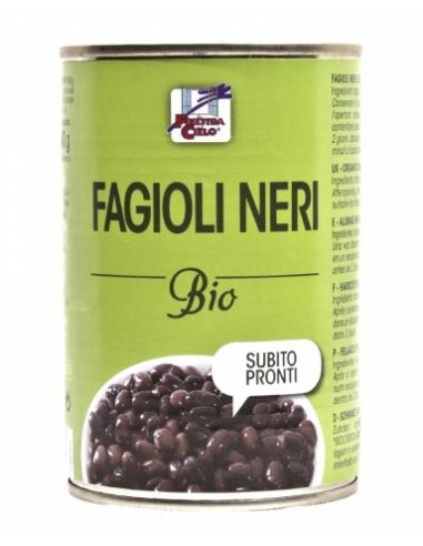 Бобы черные оранические, Organic Fagioli Nari in latina, 400г