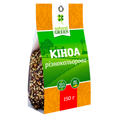 Киноа разноцветная Natural Green, 150г