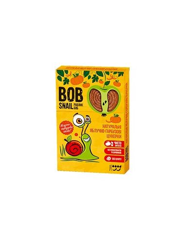 Натуральные яблочно-тыквенные конфеты bob snail (Равлик Боб), 60г
