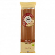 Макароны из муки грубого помола Spagetti (спельта) , Alce Nero, 500 г