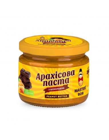 Паста арахисовая с шоколадом, Мастер Боб, 200г
