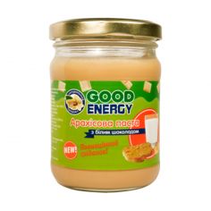 Паста арахисовая с белым шоколадом, GoodEnergy, 180г