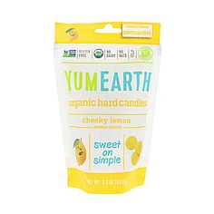 Цукерки льодяники з лимоном, кошер, Yumearth, 93,6г