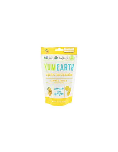 Цукерки льодяники з лимоном, кошер, Yumearth, 93,6г