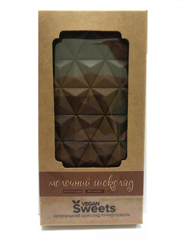 Шоколад молочний без добавок, Vegan Sweets, 85г