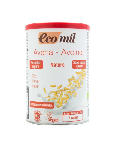 Молоко вівсяне розчинне, Ecomil, 400г