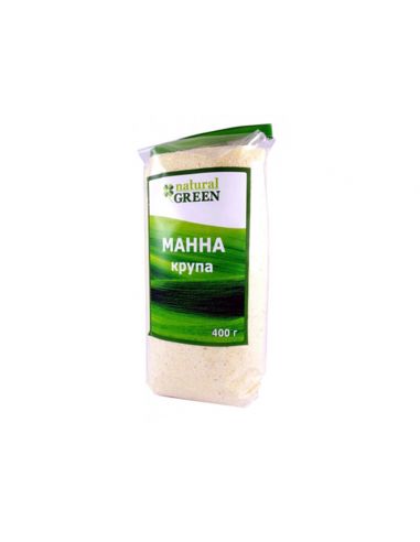 Крупа манна, NATURAL GREEN, 400г