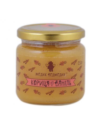 Медова суміш кориця-ваніль, Медик Ведмедик, 250г