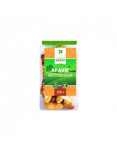 Арахіс нелущений, Natural Green, 100г