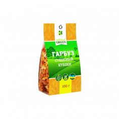 Гарбуз сушений, кубики, Natural Green, 100г