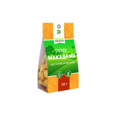 Горіх макадамії, Natural Green, 50г