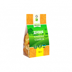 Диня сушена слайси, Natural Green, 50г