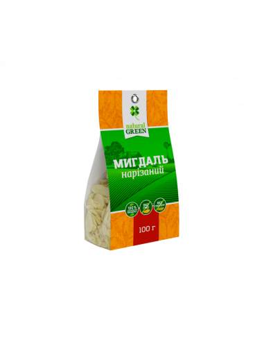 Мигдаль нарізаний, Natural Green, 100г