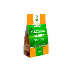 Насіння золотого льону, NATURAL GREEN, 100г