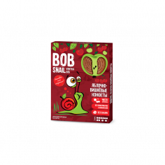 Натуральні яблучно-вишневі цукерки bob snail (Равлик Боб), 120г
