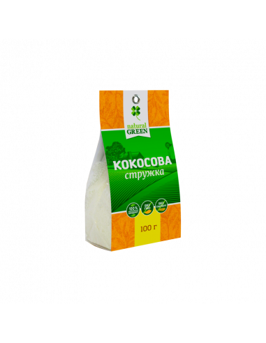 Стружка кокосова, Natural Green, 100г