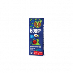 Натуральні яблучно-чорничні цукерки bob snail (Равлик Боб), 30г