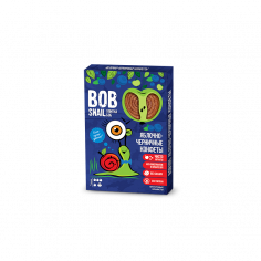 Натуральні яблучно-чорничні цукерки bob snail (Равлик Боб), 60г