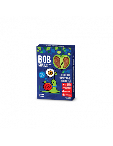 Натуральні яблучно-чорничні цукерки bob snail (Равлик Боб), 60г