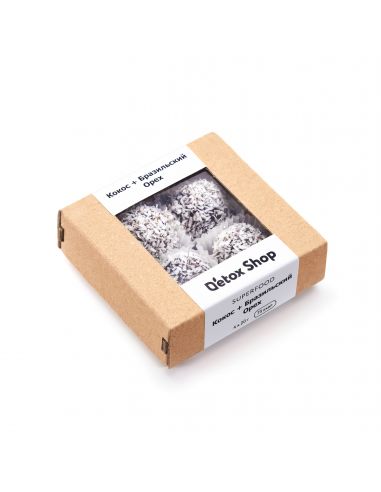 Цукерки кокос і бразильський горіх, Detox Shop, 100гр