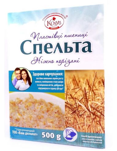 Пластівці пшеничні Спельта, Козуб Продукт, 500г