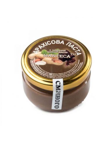 Паста арахісова з чорним шоколадом, Manteca, СКЛО, 100г