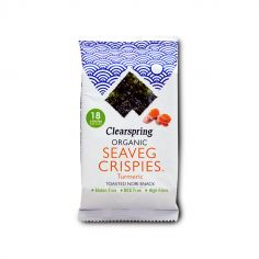 Водорості морські хрусткі Куркума, Clearspring, 4 г