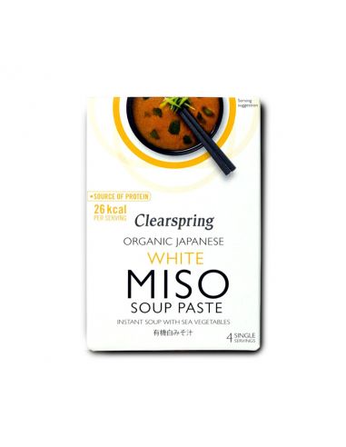 Паста для приготування білого Місо супу з МВ, Clearspring, 4*15г