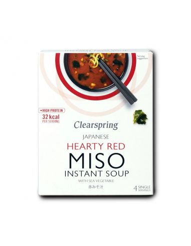 Суміш для приготування червоного Місо супу, Clearspring, 4*10 г