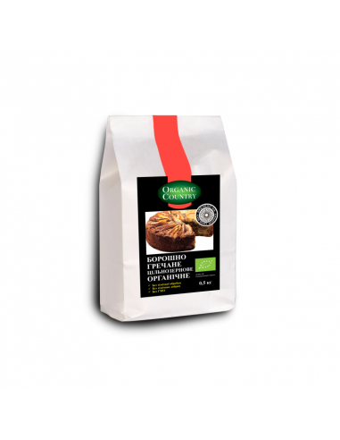 Борошно гречане цільнозернове, Україна, Organic Country, 500 г