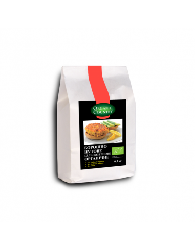 Борошно нутове цільнозернове, Україна, Organic Country, 500 г