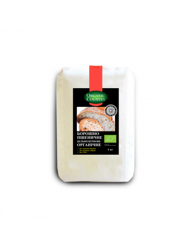 Борошно пшеничне цільнозернове, Україна, Organic Country, 1 кг