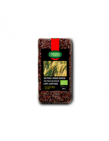 Зерно пшениці чернозерной для пророщування, Україна, Organic Country, 400г