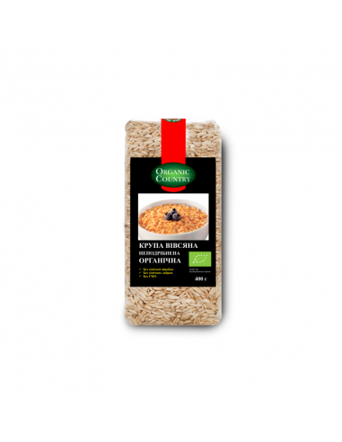 Крупа вівсяна не подрібнена, Україна, Organic Country, 400г