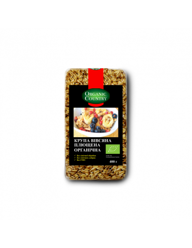 Крупа вівсяна плющена, Україна, Organic Country, 400г