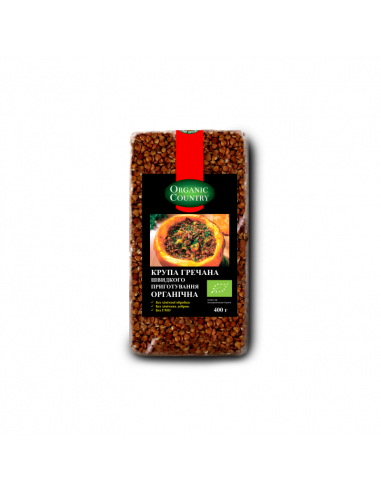 Крупа гречана швидкого приготування, Україна, Organic Country, 400г