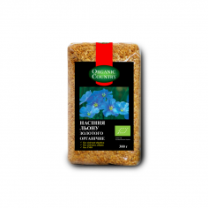 Насіння льону золотого органічне, Україна, Organic Country, 100г