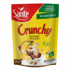 Кранчи с бананом и шоколадом, Sante, 350г